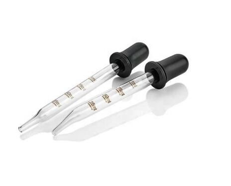 Clear Cosmetic Essential Oils 1ml ND18 Glass Vial Dropper