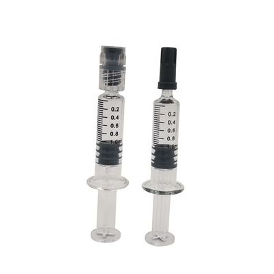 Luer Head Colored Plunger Cotton 0.5ml Jarum Suntik Kaca Borosilikat