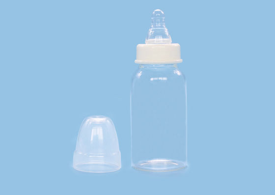 Botol Kaca Bayi Baru Lahir yang Ergonomis 3oz Kalibrasi
