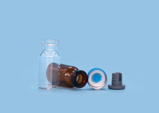 Clear Capped Hot Stamping Pullring Injection Glass Vial