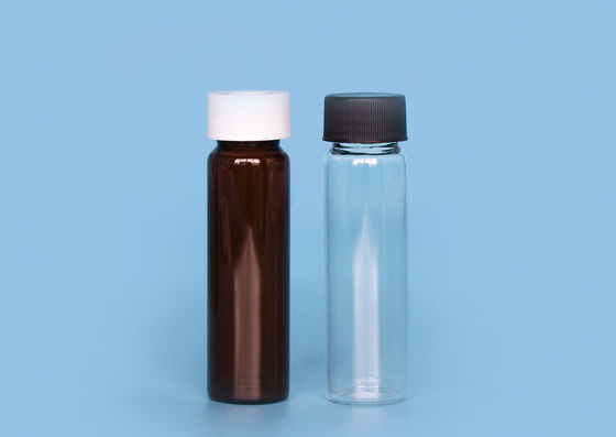 Ketahanan Kimia 18mm 10 dram USP1 Botol Penyimpanan Kaca