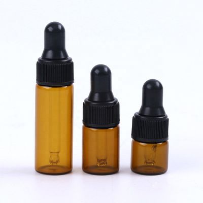 Round Ball Empty LFGB 30ml MSDS Botol Penetes Amber